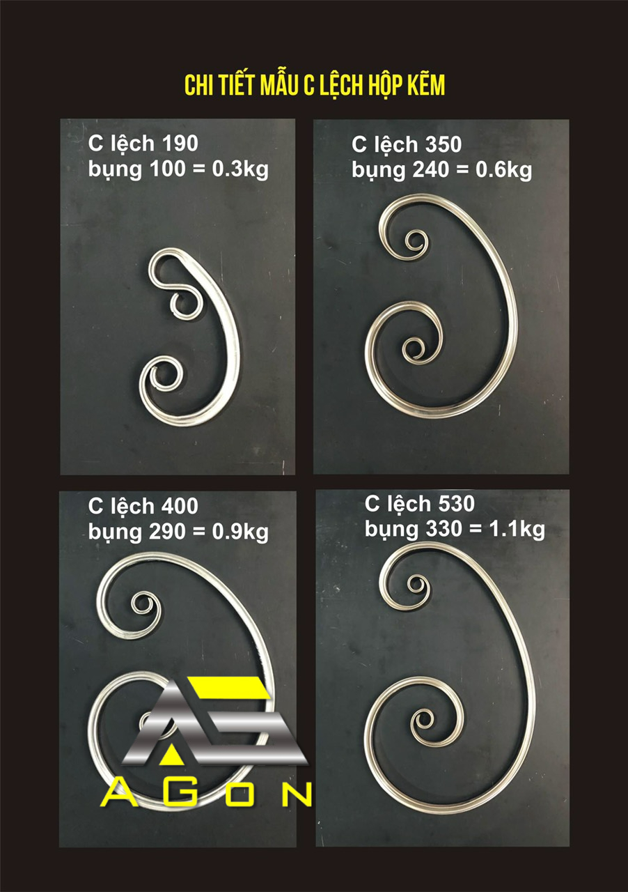 Mẫu Sắt Uốn AGon 42