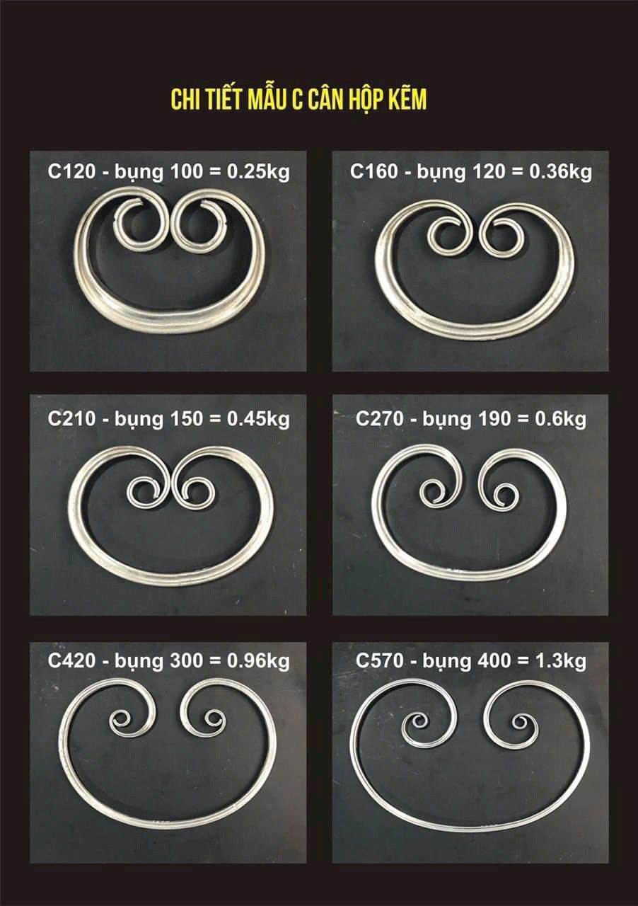 Mẫu Sắt Uốn AGon 22