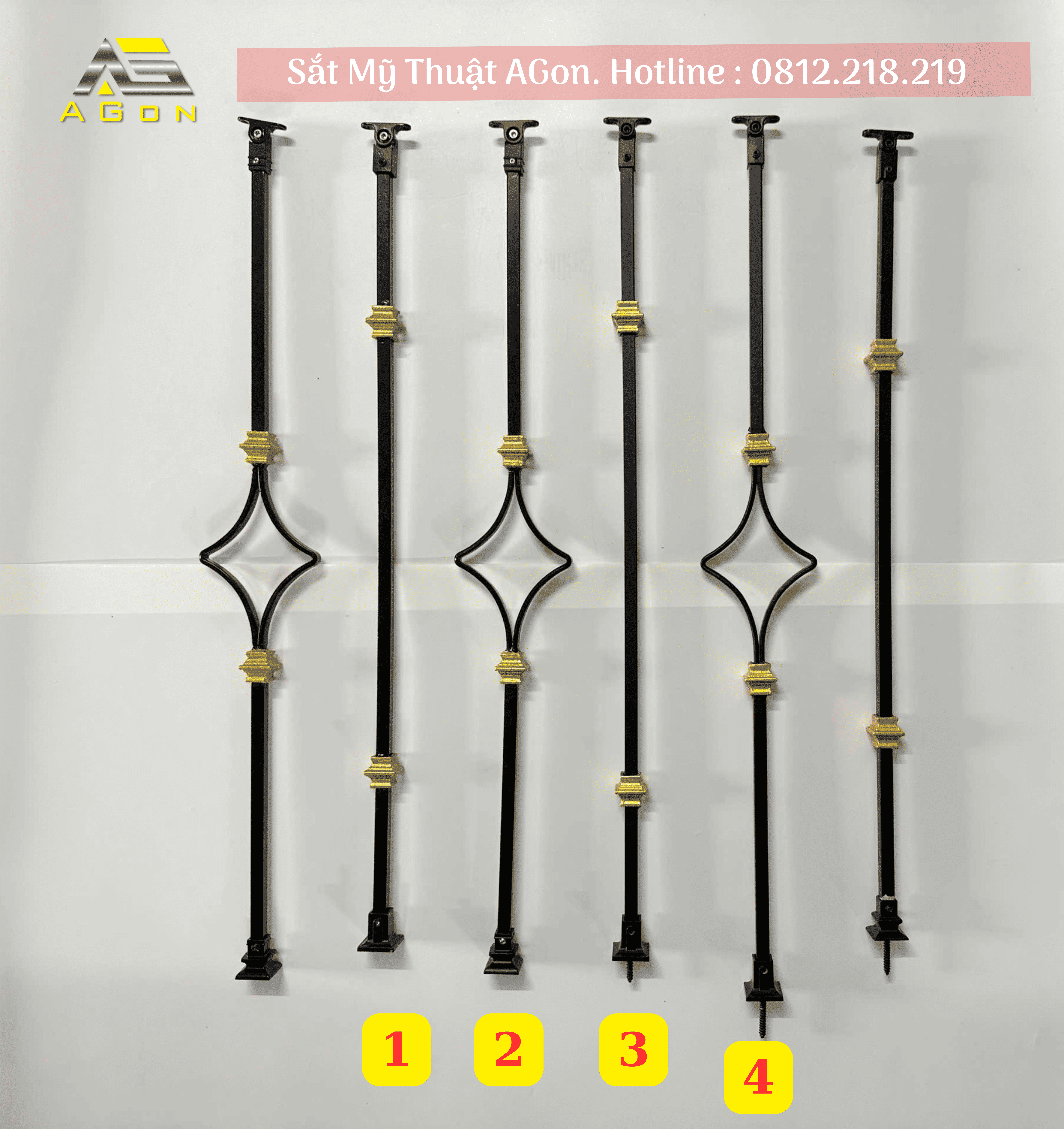 Con tiện cầu thang nội địa AG11-AG27-AG25