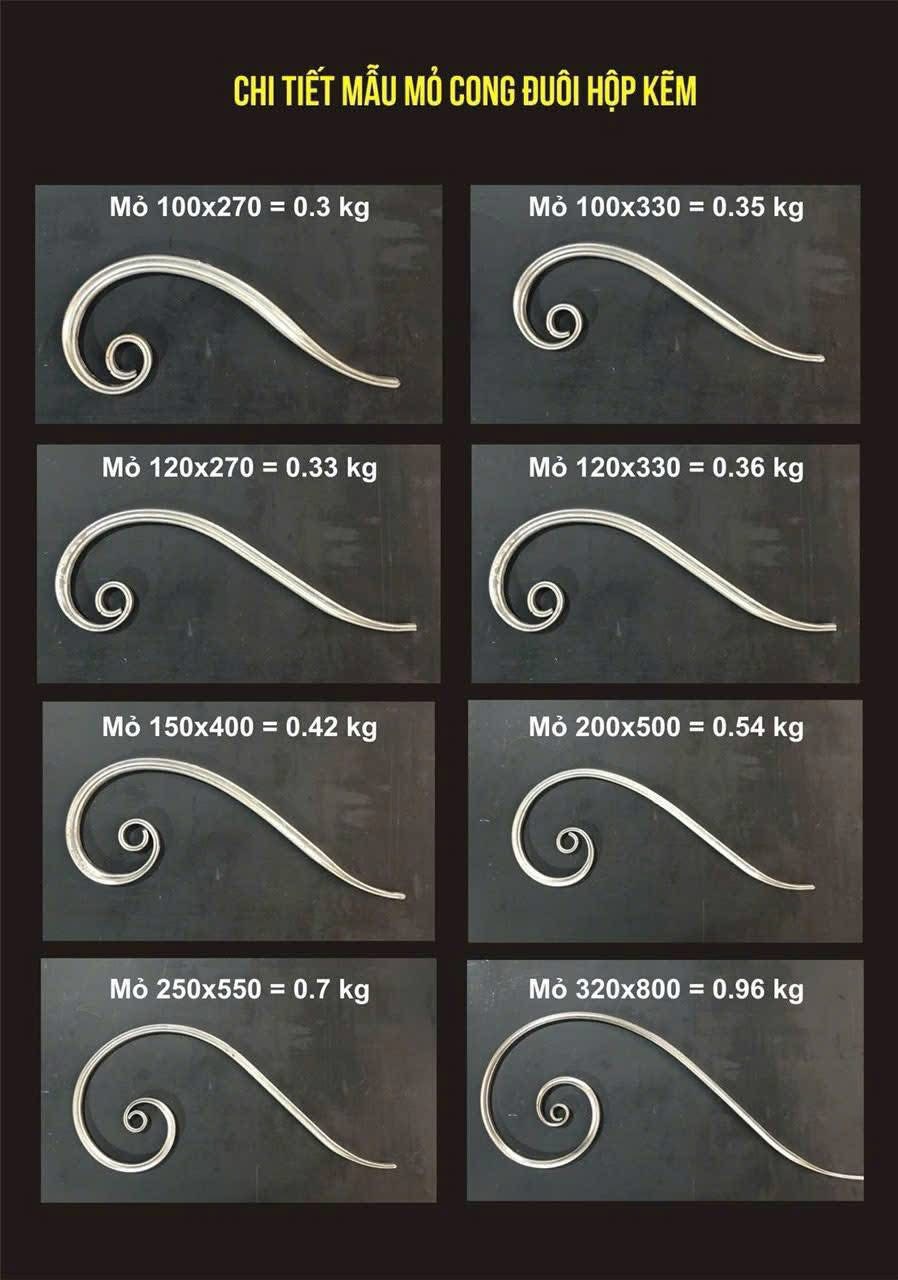 Mẫu Sắt Uốn AGon 20