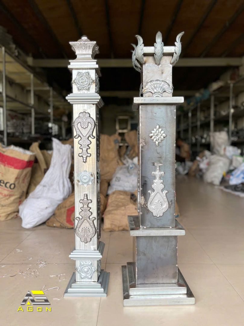 Trụ cầu thang sắt 