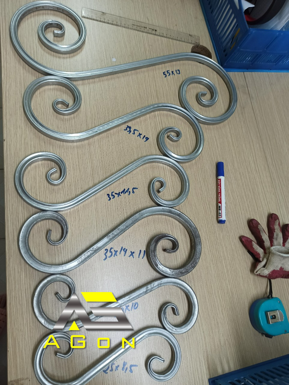 Mẫu Sắt Uốn AGon 39