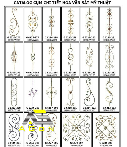 Mẫu Sắt Uốn AGon 28