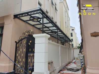 Bàn giao mẫu mái kính cường lực cao cấp tại Hưng Yên